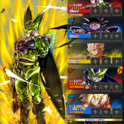 LVL202.  8 estrellas Perfect Cell + 14 estrellas majin vegeta+14 estrellas  turles. 22 leyendas limitado 0